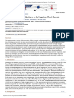 Effects of Different Mineral Admixtures On The Properties of Fresh Concrete