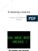 A Hacking Limerick: - A Poem by Matthew Van Huizen