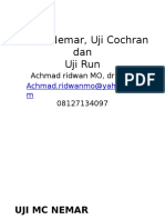 Uji MC Nemar-Cochran-Run