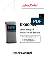 Owner's Manual: Premium Digital Alcohol Breath Detector