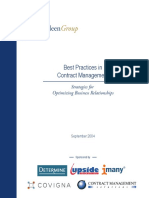 Best Practice - Contract Management