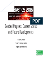 Bonded Magnets: Current Status and Future Developments