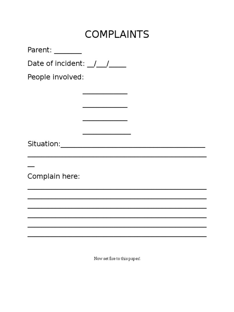 Complaints PDF