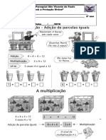 Multiplicação com adição de parcelas