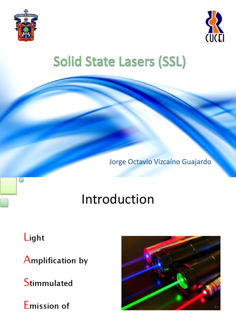 Solid State Lasers Laser Condensed Matter Physics