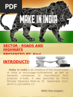 Sector - Roads and Highways Presented By: Anuj