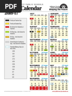 Bedford County Schools: 2016 - 2017 School Calendar | PDF