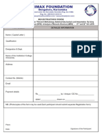 Registration Form For Data Analysis