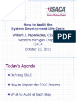 How To Audit The System Development Life Cycle William J. Papanikolas, CISA, CFSA