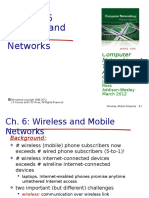 Wireless and Mobile Networks: Computer Networking: A Top Down Approach