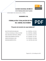 Formulación y Evaluación de Proyectos "Jardines de La Presa Tijuana"