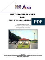 Postgraduate Fees Malaysian 12012016