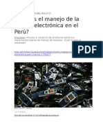 Cuál Es El Manejo de La Basura Electrónica en El Perú - 24.07.2014}