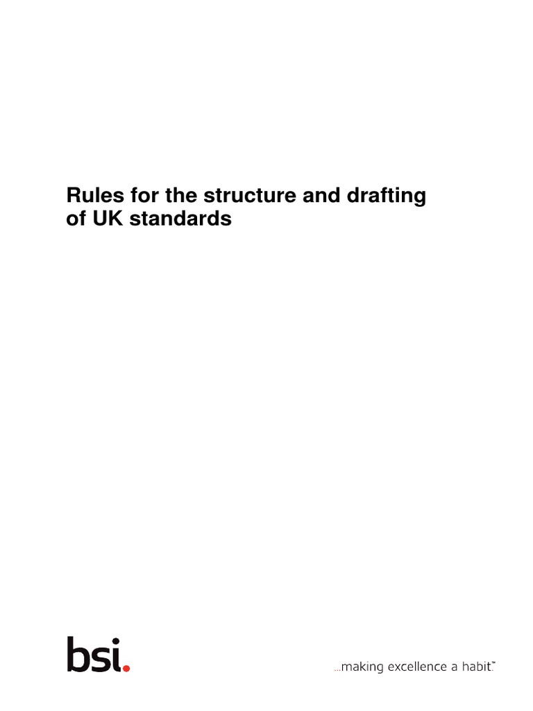 BSI Guide To Standards 2 Standard Structure UK en PDF Normative