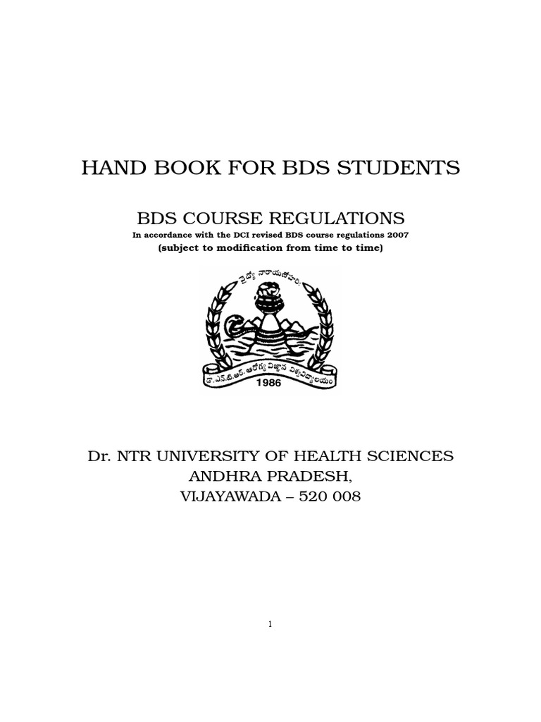 BDS Student Guide | PDF