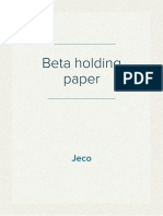 Beta Holding Paper