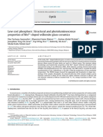 Low Cost Phosphors Structural and Photoluminescence Properties of Mn2doped Willemite Glass-ceramics