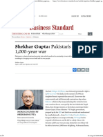 Shekhar Gupta - Pakistan's Real 1,000-Year War - Business Standard Column PDF