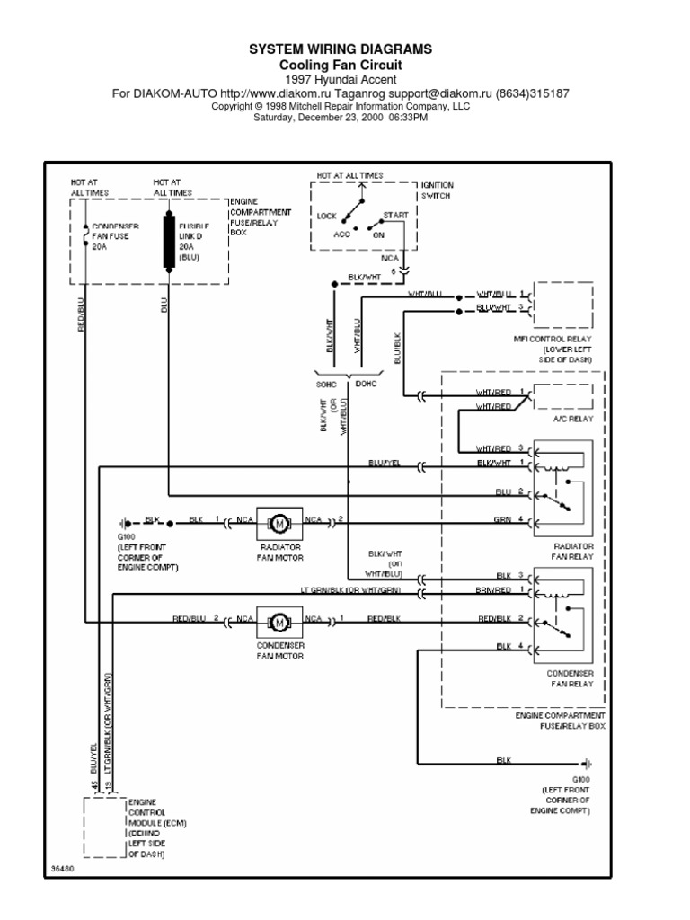 System Wiring Diagrams Cooling Fan Circuit | PDF
