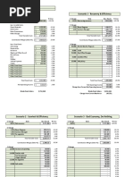 Scenario 1 - Recovery & Efficiency: % Sales % Sales