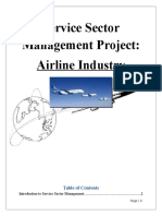 Service Sector Management: Airline Industry