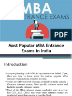 Most Popular MBA Entrance Exams in India