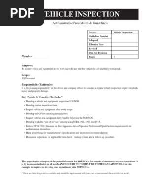 Vehicle Inspection