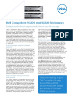 Dell Compellent SC200 and SC220 Enclosures Spec Sheet