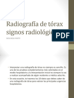 Radiología de Tórax Signos Radiológicos