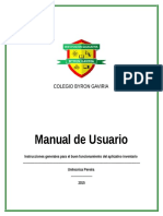 programación manual de usuario