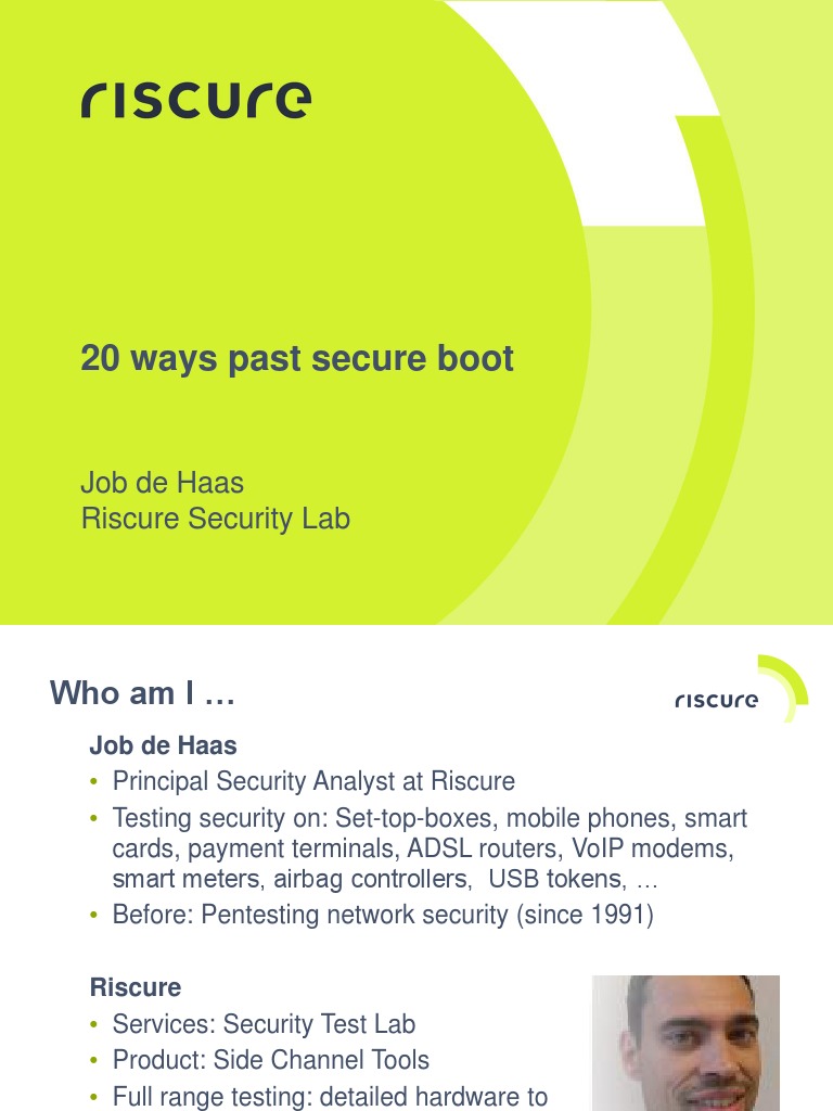 Bypassing Secure Boot: 20 Methods | PDF | Booting | Key (Cryptography)