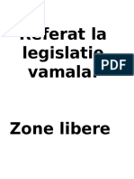 Referat la legislatie vamala