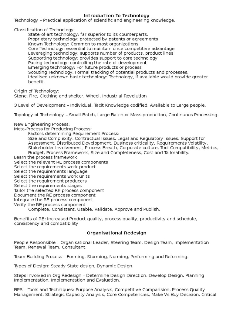 Elements of technology forecasting picture