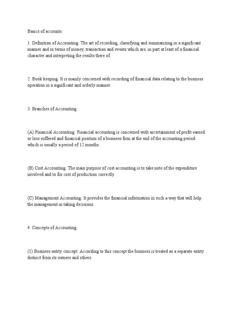 Accounting Basics and Principles | PDF | Debits And Credits | Option ...