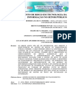 Gerenciamento de Risco em Tecnologia Da Informação No Setor Público