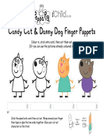 Peppa Candy and Danny Puppets