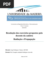 Radiação e Propagação - Aulas Teórico-Práticas Resolvidas