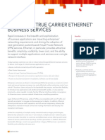 Delivering True Carrier Ethernet Business Services An