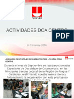 Presentación Actividades Doa Centro Agosto 2015