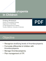 Management of Thrombocitopenia in Children-Dr. Endang Windiastuti, Sp.a (K)