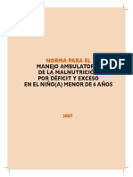 2007_Norma para el manejo ambulatorio de la malnutricion por exceso o deficit en menores de 6 años.pdf
