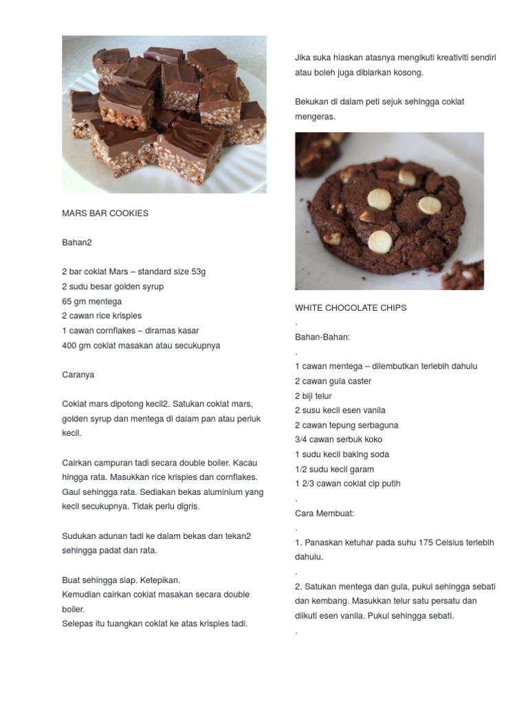 Mars Bar Cookies PDF
