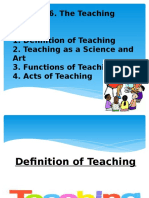 The Teaching Process