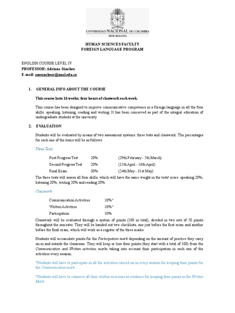 Intensive English Course Overview | PDF | Perfect (Grammar) | Test ...