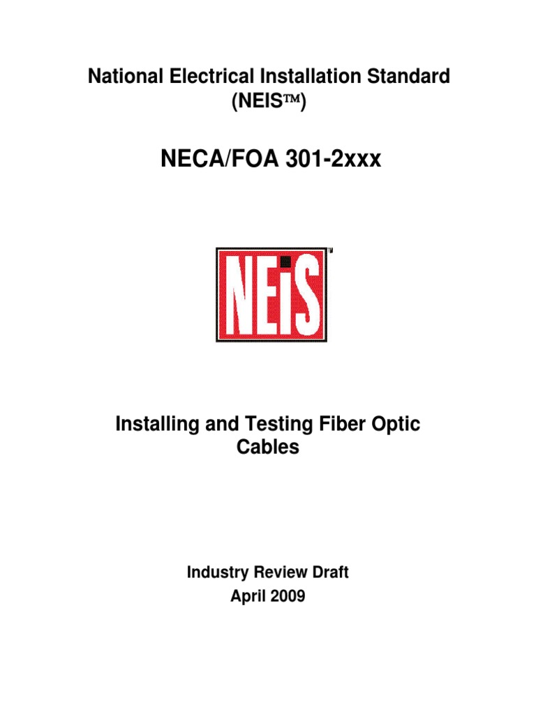 National Electrical Installation Standard NECAFOA 3012xxx