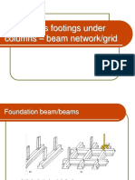 Continuous Footings Under Columns - Beam Network/grid