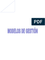 1.- Modelos de Gestión