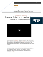 Tratando de Imitar El Caminar Humano Con Unas Piernas Robóticas - Blog Ingeniería