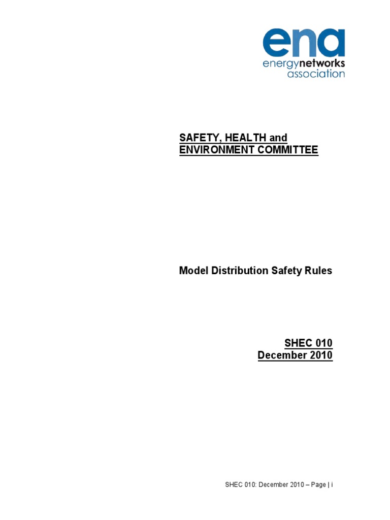 Distribution Safety Rules Download Free PDF High Voltage Safety