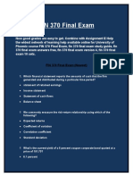 UOP FIN 370 Final Exam - Assignment E Help